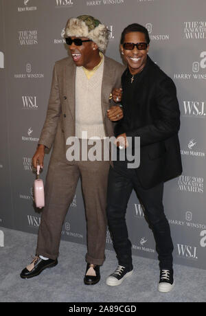 Novembre 06, 2019 Tyler il Creatore, ASAP Rocky al WSJ Magazine innovatori 2019 Awards presso il Museo di Arte Moderna di New York.Novembre 06, 2019. Credit:RW/MediaPunch Foto Stock