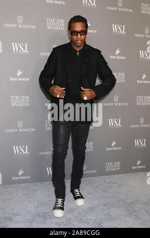 Novembre 06, 2019 ASAP Rocky al WSJ Magazine innovatori 2019 Awards presso il Museo di Arte Moderna di New York.Novembre 06, 2019. Credit:RW/MediaPunch Foto Stock