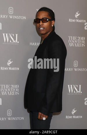 Novembre 06, 2019 ASAP Rocky al WSJ Magazine innovatori 2019 Awards presso il Museo di Arte Moderna di New York.Novembre 06, 2019. Credit:RW/MediaPunch Foto Stock