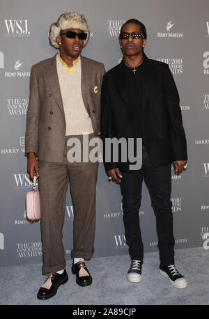 Novembre 06, 2019 Tyler il Creatore, ASAP Rocky al WSJ Magazine innovatori 2019 Awards presso il Museo di Arte Moderna di New York.Novembre 06, 2019. Credit:RW/MediaPunch Foto Stock