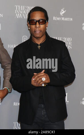 Novembre 06, 2019 ASAP Rocky al WSJ Magazine innovatori 2019 Awards presso il Museo di Arte Moderna di New York.Novembre 06, 2019. Credit:RW/MediaPunch Foto Stock