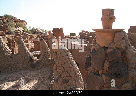 Paese Dogon : villaggio di Makou (Pignari) Foto Stock