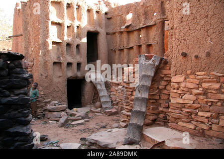 Paese Dogon : villaggio di Makou (Pignari) Foto Stock