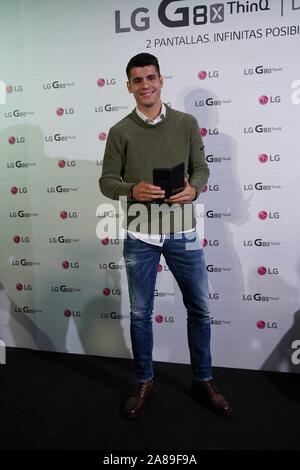 Madrid, Spagna. 07 Nov, 2019. Alvaro appartamento Morata durante l evento del marchio LG in Madrid giovedì, 07 novembre 2019 Credit: CORDON PREMERE/Alamy Live News Foto Stock