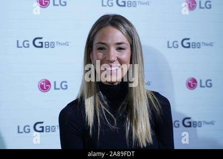 Madrid, Spagna. 07 Nov, 2019. Alice Campello durante l evento del marchio LG in Madrid giovedì, 07 novembre 2019 Credit: CORDON PREMERE/Alamy Live News Foto Stock