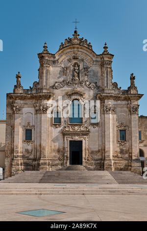 Chiesa di San Francesco di Assisi a Sassi di Matera Foto Stock