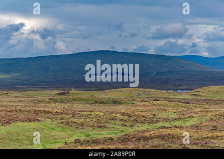 Rannoch Moor e Lodge su un82 fuori di Glencoe, Scozia Foto Stock