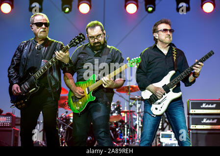 Luglio 4, 2019, Moapa Nevada, Blue Oyster Cult di scena a Moapa Event Center In Moapa, Nevada. Foto Stock