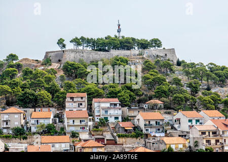 San Giovanni della fortezza di Sibenik, Croazia. Destinazione di viaggio. Tema architettonico. Foto Stock