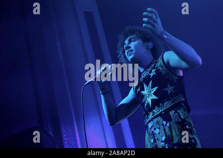 6 novembre 2019, Glasgow, Regno Unito. American rock band Greta Van Fleet portare loro rétro in stile rock a Glasgow la O2 Academy - Credito Stuart Westwood Foto Stock