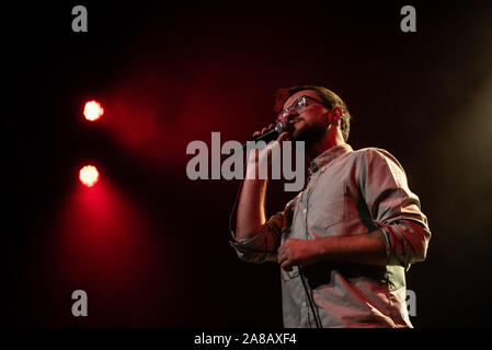 Copenhagen, Danimarca. 05th, novembre 2019. Cantante e cantautore Tom Tukker esegue un concerto dal vivo a VEGA in Copenhagen. (Photo credit: Gonzales foto - Joe Miller). Foto Stock