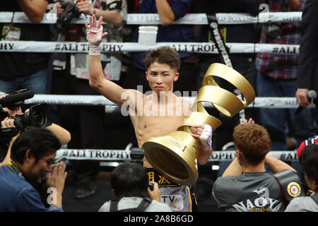 Diventare il unified IBF e WBA Peso gallo campione. 7 Nov, 2019. Naoya Inoue (JPN), 7 novembre 2019 - Pugilato : finale del World Boxing Super Serie - Peso gallo torneo, a Saitama Super Arena, Saitama, Giappone. Inoue ha vinto la lotta per diventare il unified IBF e WBA Peso gallo campione. Credito: YUTAKA AFLO/sport/Alamy Live News Foto Stock