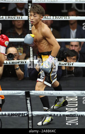Diventare il unified IBF e WBA Peso gallo campione. 7 Nov, 2019. Naoya Inoue (JPN), 7 novembre 2019 - Pugilato : finale del World Boxing Super Serie - Peso gallo torneo, a Saitama Super Arena, Saitama, Giappone. Inoue ha vinto la lotta per diventare il unified IBF e WBA Peso gallo campione. Credito: YUTAKA AFLO/sport/Alamy Live News Foto Stock