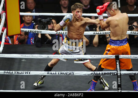 Diventare il unified IBF e WBA Peso gallo campione. 7 Nov, 2019. Naoya Inoue (JPN), 7 novembre 2019 - Pugilato : finale del World Boxing Super Serie - Peso gallo torneo, a Saitama Super Arena, Saitama, Giappone. Inoue ha vinto la lotta per diventare il unified IBF e WBA Peso gallo campione. Credito: YUTAKA AFLO/sport/Alamy Live News Foto Stock