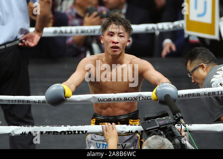 Diventare il unified IBF e WBA Peso gallo campione. 7 Nov, 2019. Naoya Inoue (JPN), 7 novembre 2019 - Pugilato : finale del World Boxing Super Serie - Peso gallo torneo, a Saitama Super Arena, Saitama, Giappone. Inoue ha vinto la lotta per diventare il unified IBF e WBA Peso gallo campione. Credito: YUTAKA AFLO/sport/Alamy Live News Foto Stock