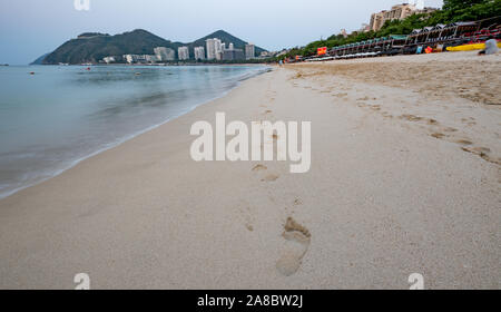 Bella spiaggia di Sanya Hainan in Cina Foto Stock