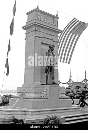 John Paul Jones monumento dedicaton ca. 1912 (4/7/1912) Foto Stock