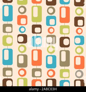 Metà secolo stile modello senza giunture Illustrazione Vettoriale