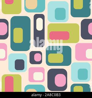 Metà secolo stile modello senza giunture Illustrazione Vettoriale