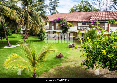 Un lussuoso complesso vacanze in Gambia, in Africa occidentale. Foto Stock