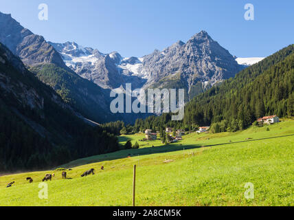 Trafoi all interno del Parco Nazionale dello Stelvio in Val Venosta Foto Stock