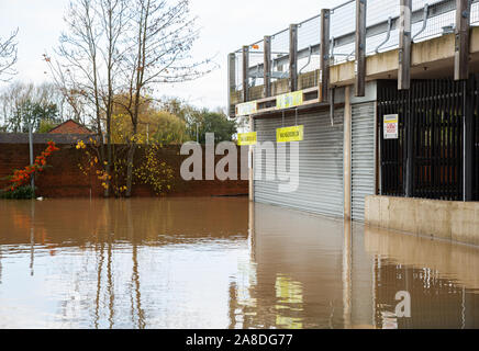 Inondazioni a Worksop Foto Stock