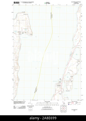 USGS TOPO Map Michigan MI Elk Rapids 20110927 TM Foto Stock