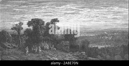 "Hamstead Heath nel tempo anticato", 1872. Da "Londra. Un pellegrinaggio" da Gustave Dore e Blanchard Jerrold. [Grant e Co., così 72-78, Turnmill Street, E.C., 1872]. Foto Stock