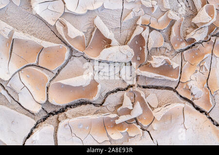 Fango essiccato, gulley, Parco nazionale Badlands, SD, STATI UNITI D'AMERICA, di Dominique Braud/Dembinsky Foto Assoc Foto Stock