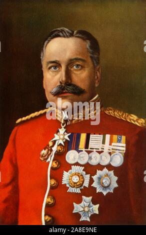 'General Sir Douglas Haig, K.C.B., K.C.V.O.", 1916. Maresciallo di Campo Douglas Haig, (1861-1928) Scottish senior officer dell'esercito britannico che ha comandato la British forza expeditionary sul fronte occidentale a partire dalla fine del 1915 fino alla fine della guerra. Da "La guerra di un album illustrato De Luxe - Volume IV. La Campagna estiva - 1915", edito da J. A. Hammerton. [La Amalgamated Press Limited, Londra, 1916] Foto Stock