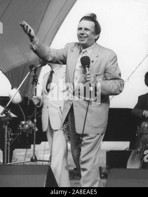 George Melly, Capital Radio Jazz Festival, 1979. Foto Stock