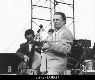 George Melly, Capital Radio Jazz Festival, 1979. Foto Stock