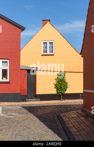 Rønne; Bornholm Wohnhaeuser Foto Stock