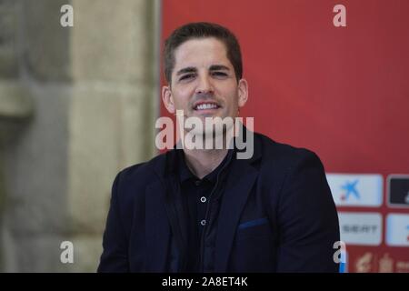 Madrid, Spagna. 08 Nov, 2019. ROBERT MORENO DURANTE LA CONFERENZA STAMPA DI EURO CLASIFICATION 2020. Venerdì 8 novembre 2019 Credit: CORDON PREMERE/Alamy Live News Foto Stock