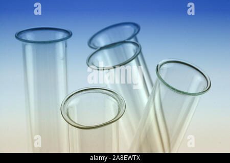 Laborglas, Reagenzglas, Laborgläser, Reagenzgläser, Foto Stock