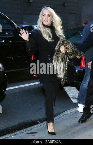 New York, Stati Uniti d'America. New York, NY, STATI UNITI D'AMERICA. 08 Nov, 2019. Carrie Underwood a Good Morning America a New York City il 08 novembre, 2019. Credito: Rw/media/punzone Alamy Live News Foto Stock