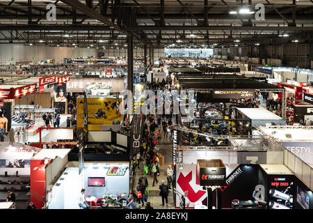 Il Fieramilano di Rho, Milano Italia - Novembre 07, 2019 EICMA Expo. EICMA 2019 mostra visto dal di sopra Foto Stock