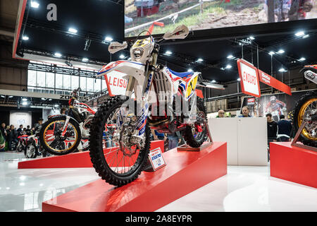 Il Fieramilano di Rho, Milano Italia - Novembre 07, 2019 EICMA Expo. Versione beta di motociclette in mostra a EICMA 2019. Foto Stock