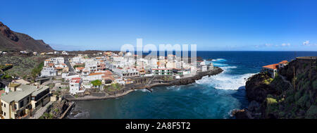 Panorama di Tamaduste, El Hierro, Isole Canarie Foto Stock