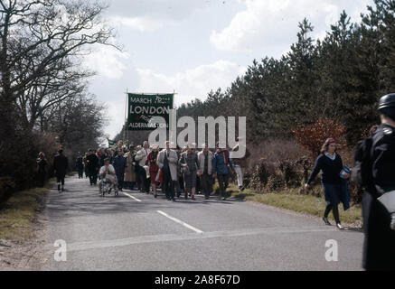 CND Aldermaston Marzo Foto Stock