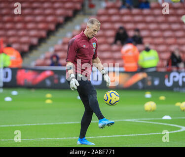 Il 2 novembre 2019, Bramall Lane, Sheffield, Inghilterra; Premier League, Sheffield Regno v Burnley : Joe Hart (20) di Burnley durante il pre-partita di credito warmup: Mark Cosgrove/news immagini Foto Stock