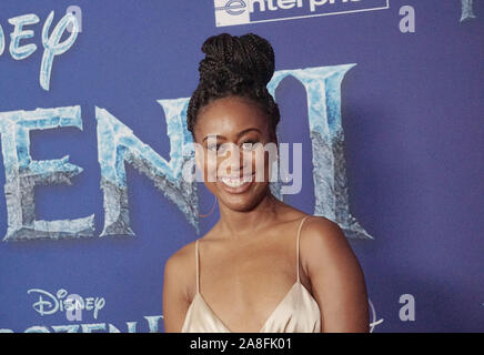 Los Angeles, Stati Uniti d'America. 08 Nov, 2019. Zuri Adele assiste la premiere della Disney " congelati 2' al teatro Dolby il 07 novembre 2019 in Hollywood, la California. Credito: Tsuni/USA/Alamy Live News Foto Stock