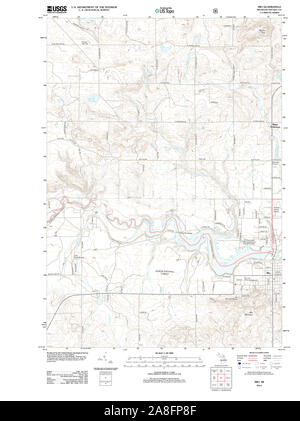 USGS TOPO Map Michigan MI Mio 20120725 TM Foto Stock