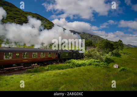 L'ex LMS Classe 5MT "l'Sherwood Forester' azionato da West Coast ferrovie - Il Nero 5 - è stato un enorme successo design. Foto Stock