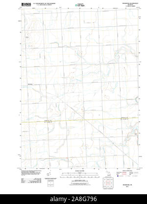 USGS TOPO Map Michigan MI Roseburg 20110910 TM Foto Stock