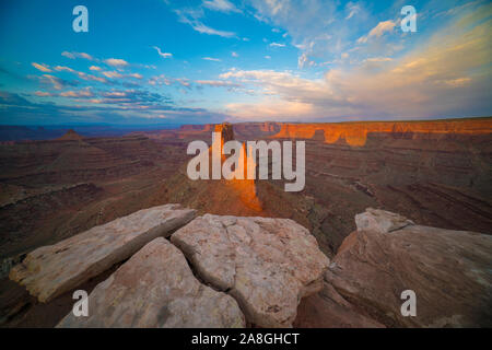 Malboro punto di vista, Utah vicino al Parco Nazionale di Canyonlands, Moab Foto Stock