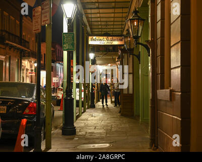 Ristorante Antoines a New Orleans. Si tratta di un ristorante storico nel quartiere francese ha creato le Ostriche Rockfeller. Foto Stock