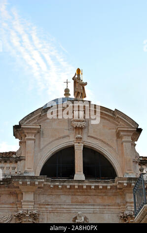 / Dubrovnik Croazia - 10-06-2015 - Parte Superiore di San Biagio Chiesa nella Città Vecchia (fortezza imperiale) Foto Stock