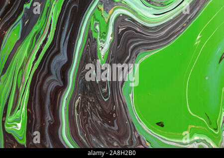 Vista ingrandita di un acrilico originale frammento di pittura su legno. Dipinto a mano astratto sfondo grunge. Testurizzato colorati. L'arte moderna, contemporanea ar Foto Stock