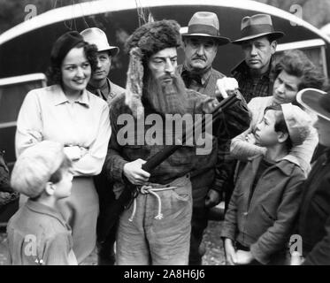 BUSTER KEATON sul set candida durante la ripresa di immagini educativi commedia breve IDEM 1937 direttore Charles Lamont film didattici Corporation of America / Twentieth Century Fox Foto Stock